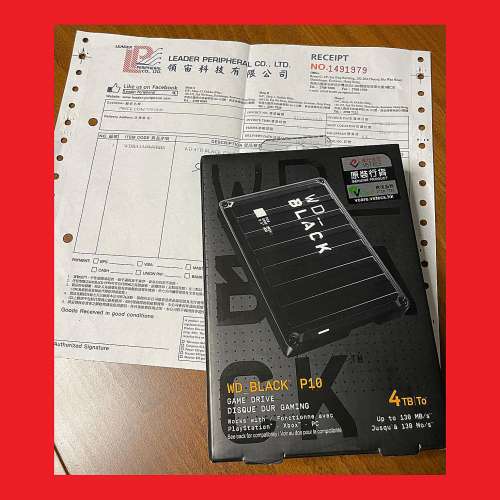 ⭕️ 全新 WD 4TB BLACK P10 Game Drive HDD ⭕️