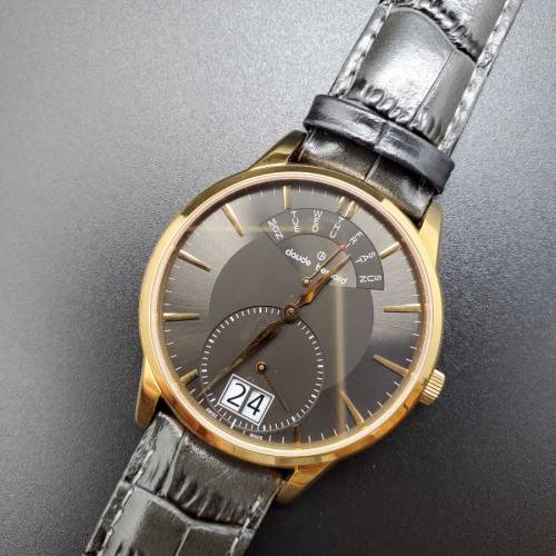 Claude Bernard Classic Retrograde Date 34004