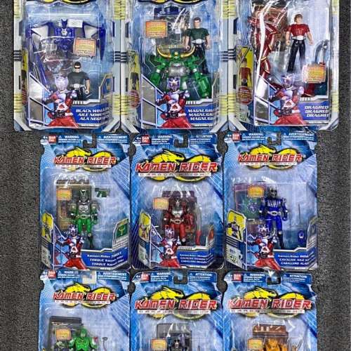 BANDAI KAMEN RIDER DRAGON KNIGHT SET OF 9 幪面超人龍騎 高約10cm