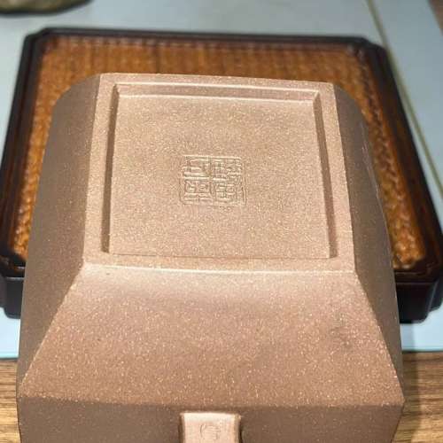 《狮桥》原矿段泥紫砂壶 全手工方器收藏品 容量400CC左右 大品壶壶型大气观赏性强