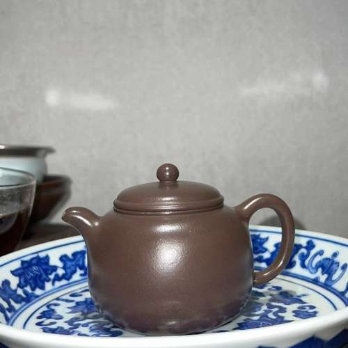 《匏尊》紫砂壶全手工（微瑕） 大水潭天青泥烧高温 内推孔出水超薄胎纳底