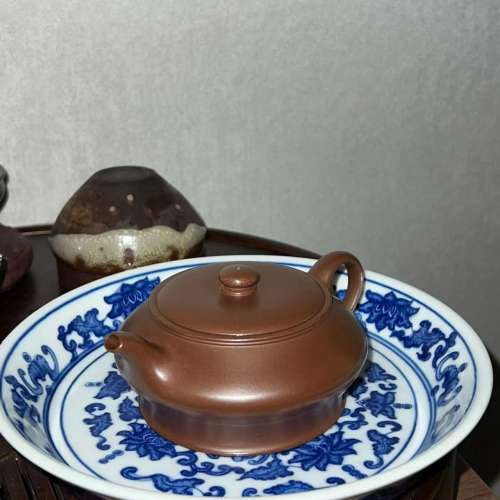 《曼殊》紫砂壶革紫泥精工壶 容量170CC 工艺师作品全手工