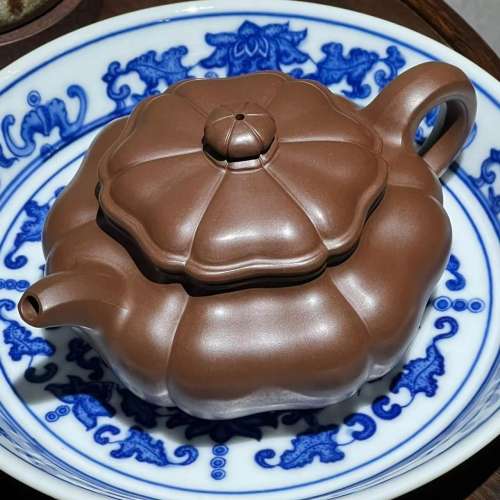 文革紫泥《葵仿古》紫砂壶半手工