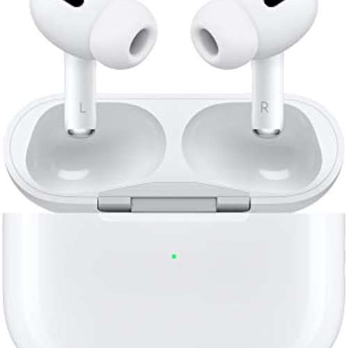 Apple Airpods Pro（第二代）無線耳塞，搭配 Usb C 充電功能，主動降噪藍牙耳機提升 2 倍，透明模式，自適應音頻，個人化