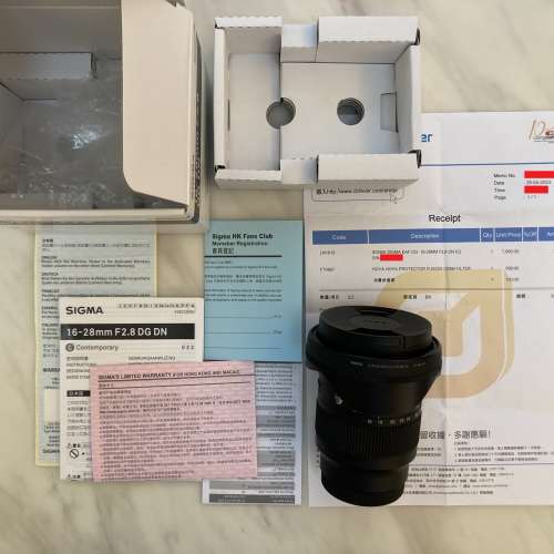 [超新行貨保養至2026-4] Sigma 16-28mm F2.8 DG DN (C) for Sony E-mount Contempo...