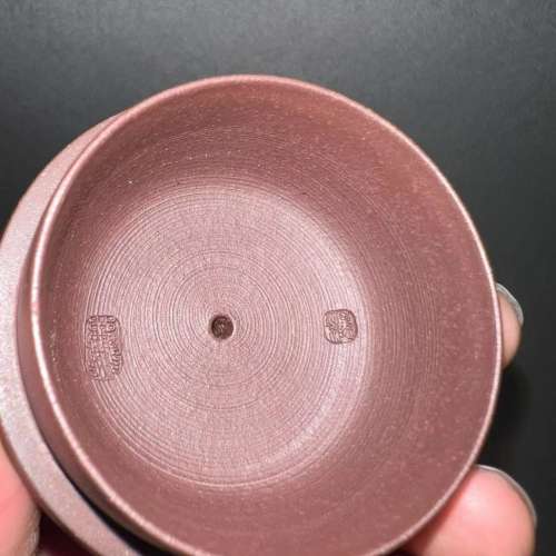 笠翁 原礦四號井底槽清紫砂壺 湯夢飛紫砂全手工帶底部刻繪 作品 容量230CC