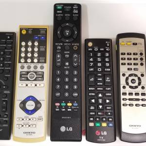 LG tv , Onkyo ,  Pioneer remote 搖控