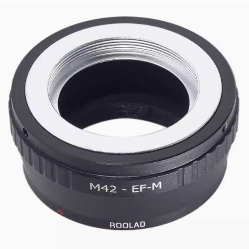 Roolad Lens Mount Adapter - M42 Screw SLR Lens To Canon EOS M (EF-M Mount)