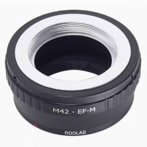 Roolad Lens Mount Adapter - M42 Screw SLR Lens To Canon EOS M (EF-M Mount)