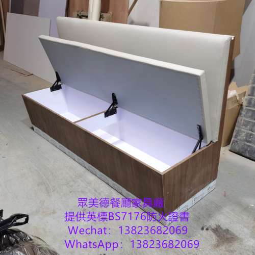 茶餐廳卡位梳化訂造,防火阻燃卡位梳化,儲物櫃沙發訂製,茶餐料理店卡位沙發座椅訂造,...