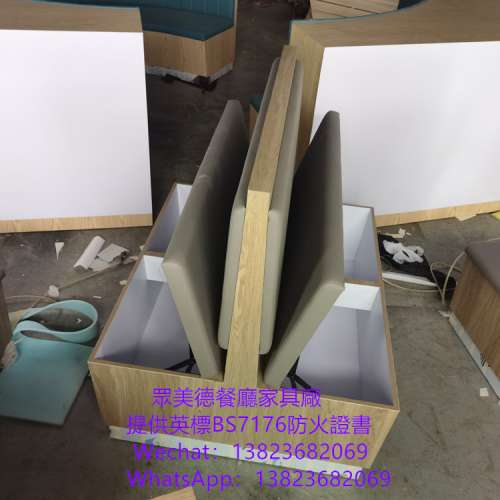香港英標阻燃卡位梳化,防火皮革卡位,儲物卡位梳化,茶餐西餐廳卡位梳化,餐饮店沙发梳...
