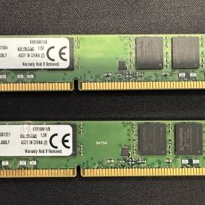 Kingston Desktop DDR3 1600 8GB RAM X2 (Total 16GB)