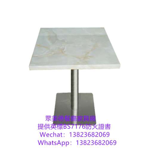 不鏽鋼包大理石餐檯訂做,餐館飯店金屬餐桌訂製廠商,火燒石餐桌訂做,岩板包金屬邊餐...