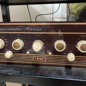 Leak varislope stereo tube pre amp 英國古董高級膽前級非單聲道 內置原裝四支貓...