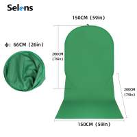 Selens Portable Chromakey Green Screen Background (200 x 150cm，綠色背景板)