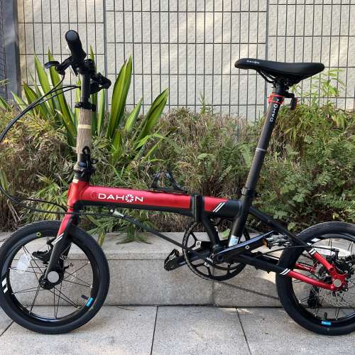 2023 最新款 頭柱內摺版馬甲線款 DAHON K3 PLUS 9速 16吋 碟剎 鋁合金 折叠車 送水...