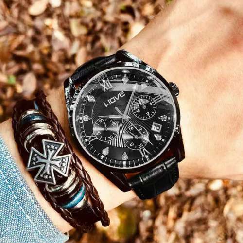 浪爵瑞士男士手錶綠水鬼明星同款