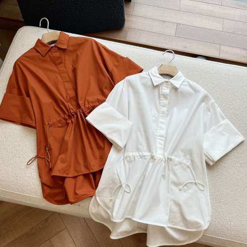 Max 24春夏款通勤OL棉質寬松襯衫