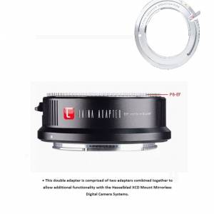 LAINA Lens Mount Double Adapter, Praktica B (PB) SLR Lens To Hasselblad XCD