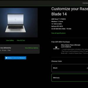Razer blade 14 2023 100% new never used with half year warranty