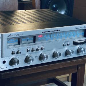 出售marantz 收音擴音機一部,型號 2226b,外觀約九成新,燈光亮麗,一直正常使用中,靚...