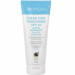 MooGoo Clear Zinc Sunscreen SPF40 200g 純物理天然防曬霜 (現貨）