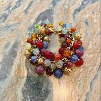 Beads cluster bracelet