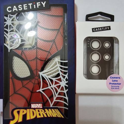 S24 Ultra Casetify Spider-Man Mask Case透明手機殼