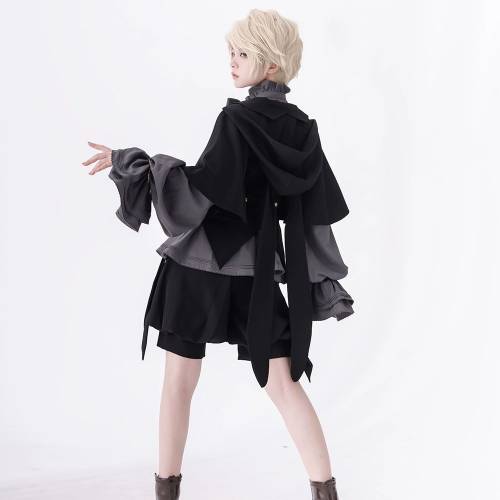 全套全新【PC原创设计】猎兔复古暗黑lolita