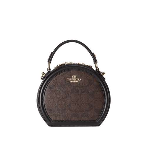 復古時尚園型手提包女士時尚蘋果字母包小包包女