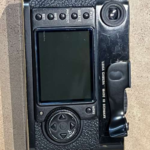 Leica M8.2 black paint digital camera with charger, extra batteries and handgrip