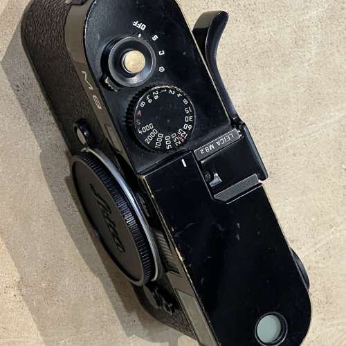 Leica M8.2 black paint digital camera with charger, extra batteries and handgrip