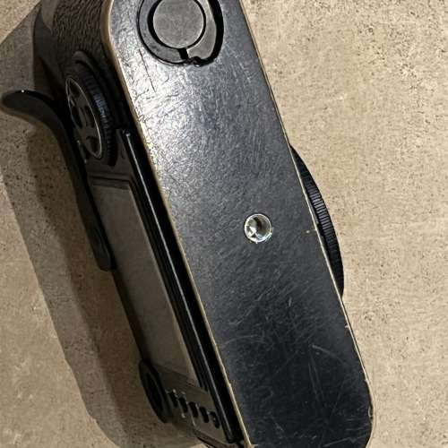 Leica M8.2 black paint digital camera with charger, extra batteries and handgrip