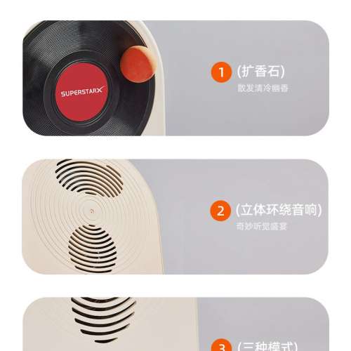 時空之旅桌面藍牙音箱高音質環繞音黑膠唱片復古音響低音炮便攜式