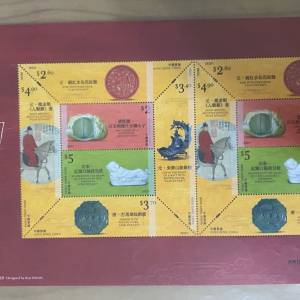 2022年香港郵政局發行香港故宮文化博物館小版張郵票