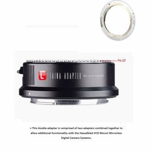 LAINA Lens Mount Double Adapter, Pentax K Mount (PK) Lens To Hasselblad XCD