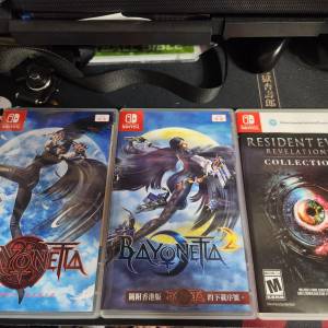 放Switch game Bayonetta 1-2 Resident Evil Revelations