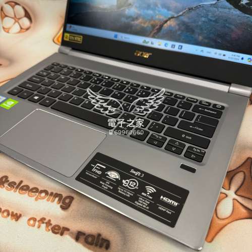 (荃灣實體店,超輕超薄win11獨立顯示卡) Acer  超薄系列 i5-8 cpu/8gb/128,512gb ssd...