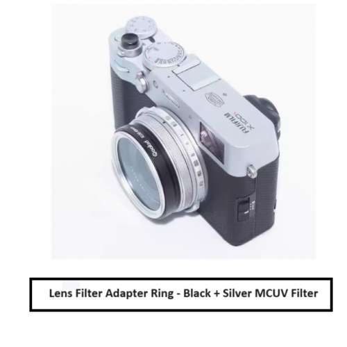 ROOLAD Lens Filter Adapter Ring With MCUV For Fujifilm Fuji FinePix X100VI