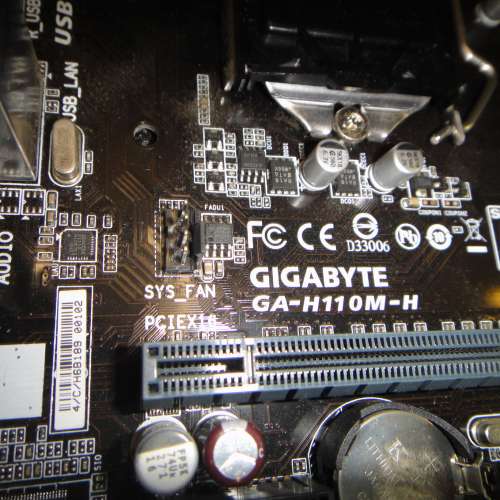 技嘉 GA-H110M-H Micro-ATX主機版 Socket 1151 6、7代CPU合用