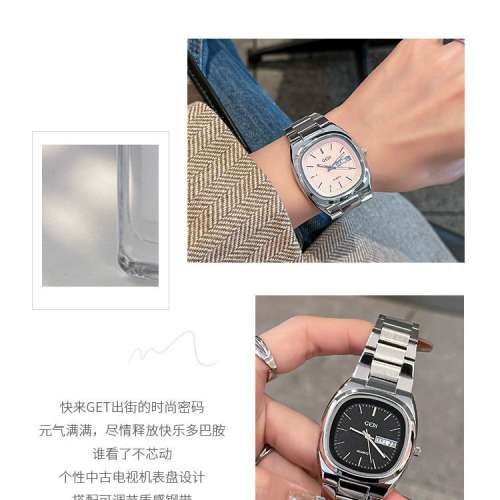 CHIZOE千佐家小眾手錶ins風高顏值學生時尚個性情侶防水男女手錶