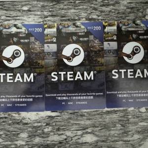 Steam $200 遊戲儲值卡