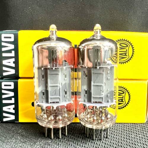 12ax7 Valvo Philips 長屏斜水銀大圓環一對富豪飛利浦德國1957同年代製造mC1同號配對