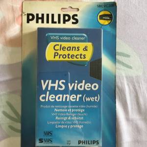 極罕 珍藏 Philips VHS cleaner 飛利浦 錄影機 洗磁頭 錄影帶 Samsung Sony Panaso...