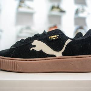 PUMA Suede Platform 彪馬三明治厚底金標男女款復古休閒鞋增高運動鞋鬆糕跟板鞋 整...