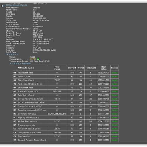 Seagate 希捷 BarraCuda Green 3TB, 3.5 吋桌上型內部硬碟 SATA 6Gb/s 64MB /7200RPM
