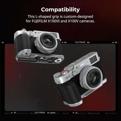 SmallRig X100VI / X100V Handgrip L-Shape Grip With Shutter Button - 4555