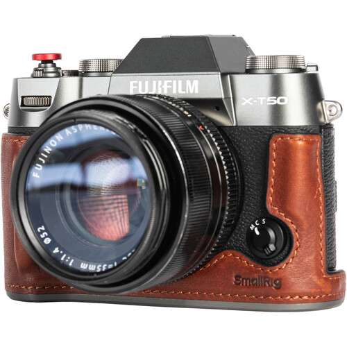 SmallRig Leather Half Case Kit For FUJIFILM X-T50 (Brown) - 4710
