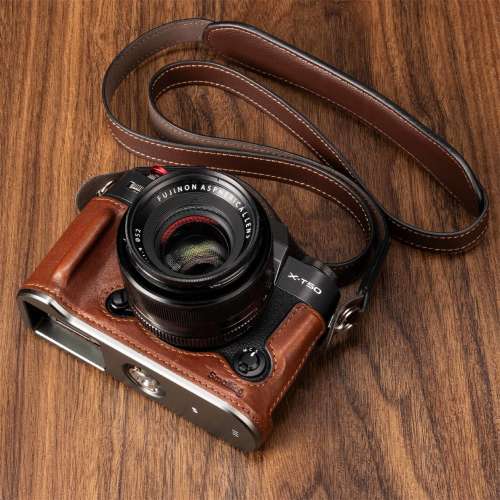 SmallRig Leather Half Case Kit For FUJIFILM X-T50 (Brown) - 4710