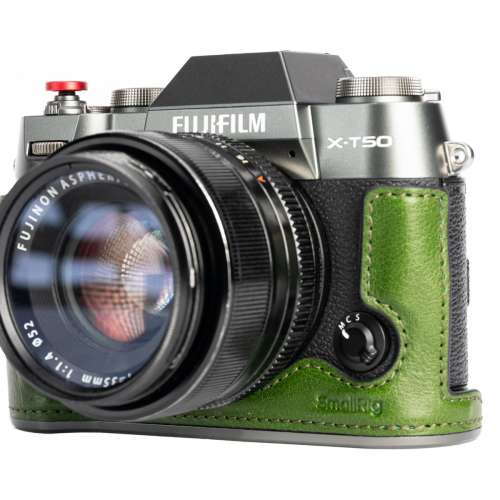 SmallRig Leather Half Case Kit For FUJIFILM X-T50 (Green) - 4711